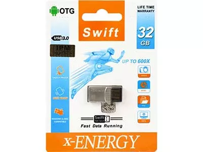 فلش 32 گیگ ایکس انرژی X-energy Swift OTG USB3