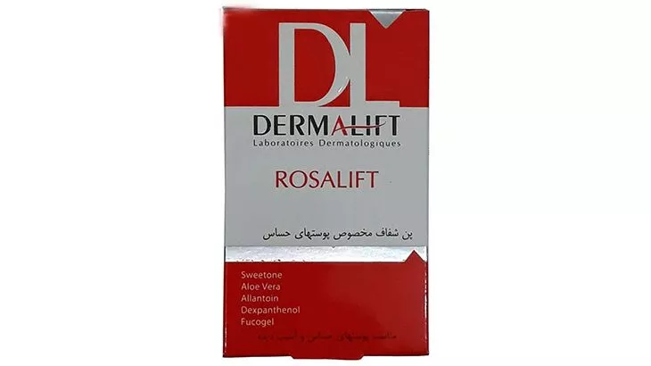 پن شفاف مخصوص پوستهای حساس  و ضد قرمزی درمالیفت مدل Rosalift وزن 100 گرم