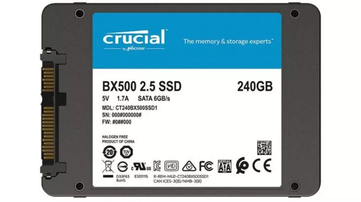 حافظه SSD اینترنال Crucial مدل BX500 با بهترین قیمت