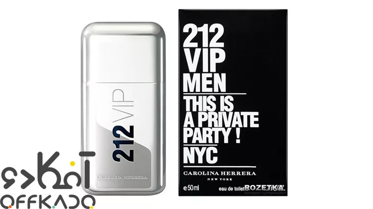 ادو تویلت مردانه کارولینا هررا مدل 212 VIP اورجینال حجم 50 میلی لیتر با تخفیف ویژه