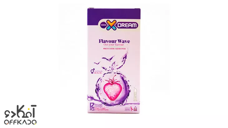کاندوم میوه ای ایکس دریم X Dream مدل Flavour Wave بسته 12 عددی با بهترین کیفیت و تخفیف آفکادو