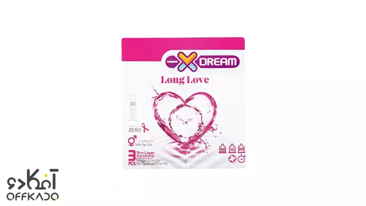 کاندوم خاردار ایکس دریم X Dream مدل Long Love بسته 3 عددی با بهترین کیفیت و مناسب ترین قیمت