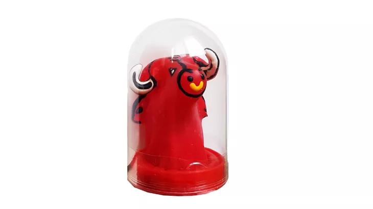 کاندوم عروسکی طرح گاو قرمز Cow Condom فاندوم با تخفیف ویژه