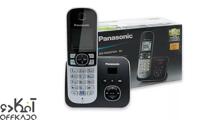 تلفن بی سیم پاناسونیک Panasonic KX TG6821BXB با ضمانت اصالت کالا