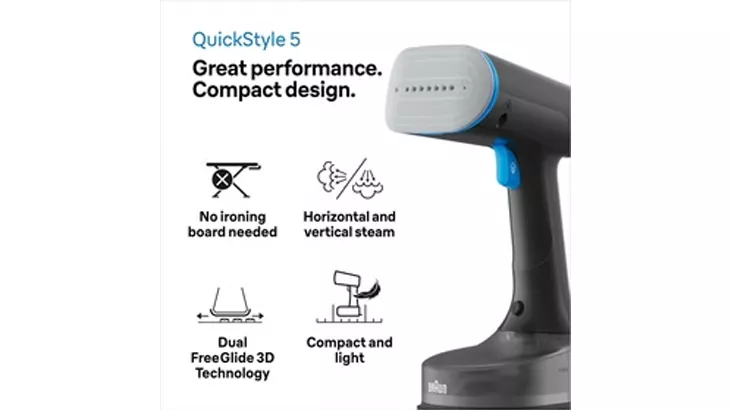 بخارگر دستی براون مدل GS5031bl با ضمانت اصالت و سلامت کالا به همراه 12 ماه گارانتی بخارگر دستی براون مدل GS5031bl با ضمانت اصالت و سلامت کالا به همراه 12 ماه گارانتی