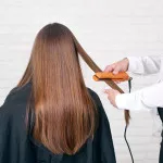 کراتینه موهای کوتاه تا گردن 