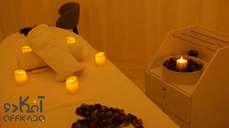 ماساژ درمانی در اتاق نمک در مرکز زیبایی اسپا پیور با تخفیف ویژه آفکادو