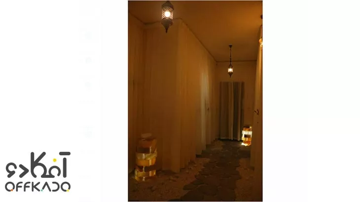 ماساژ درمانی در اتاق نمک در مرکز زیبایی اسپا پیور با تخفیف ویژه آفکادو