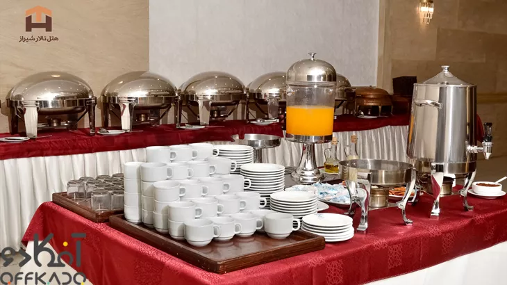 بوفه آزاد صبحانه در رستوران هتل تالار همراه با تخفیف ویژه